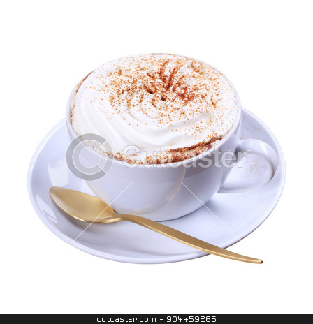 To use this stock image in your creative project, please select the size you need over to the right and click the "Add to Cart" button.
Your downloaded image will come with the Cutcaster watermark removed so don’t worry about the watermark you see on this page. Coffee drink stock photo, Cup of coffee with cream and nutmeg by Digifoodstock