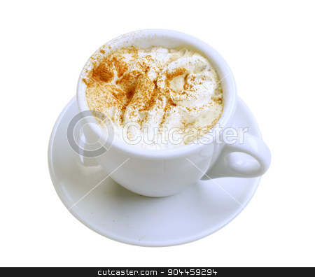 To use this stock image in your creative project, please select the size you need over to the right and click the "Add to Cart" button.
Your downloaded image will come with the Cutcaster watermark removed so don’t worry about the watermark you see on this page. Coffee with cream stock photo, Cup of coffee with whipped cream and nutmeg by Digifoodstock