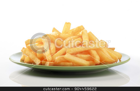 To use this stock image in your creative project, please select the size you need over to the right and click the "Add to Cart" button.
Your downloaded image will come with the Cutcaster watermark removed so don’t worry about the watermark you see on this page. French fries stock photo, Heap of French fries on a green plate by Digifoodstock