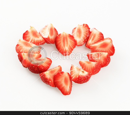 To use this stock image in your creative project, please select the size you need over to the right and click the "Add to Cart" button.
Your downloaded image will come with the Cutcaster watermark removed so don’t worry about the watermark you see on this page. Strawberry heart stock photo, Wedges of fresh strawberries arranged in a heart shape by Digifoodstock