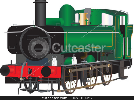 To use this stock image in your creative project, please select the size you need over to the right and click the "Add to Cart" button.
Your downloaded image will come with the Cutcaster watermark removed so don’t worry about the watermark you see on this page. Vintage Shunting Loco stock vector clipart, A Vintage Green Steam Shunting Railway Locomotive isolated on white by d40xboy