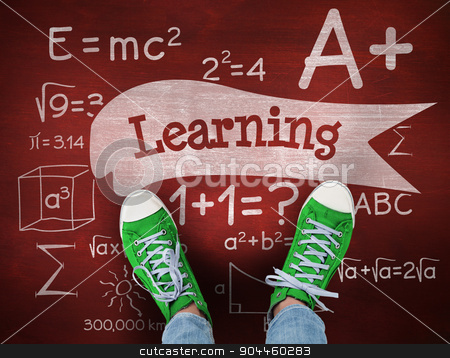 To use this stock image in your creative project, please select the size you need over to the right and click the "Add to Cart" button.
Your downloaded image will come with the Cutcaster watermark removed so don’t worry about the watermark you see on this page. Learning against desk stock photo, The word learning and casual shoes against desk by Wavebreak Media