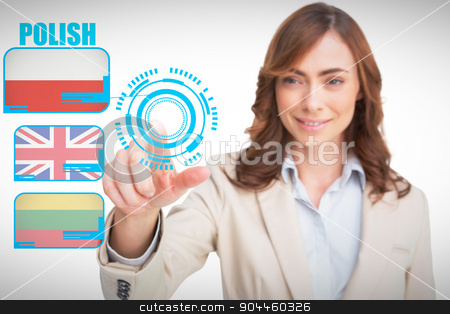To use this stock image in your creative project, please select the size you need over to the right and click the "Add to Cart" button.
Your downloaded image will come with the Cutcaster watermark removed so don’t worry about the watermark you see on this page. Composite image of portrait of businesswoman pointing her finger stock photo, Portrait of businesswoman pointing her finger at camera against white background with vignette by Wavebreak Media