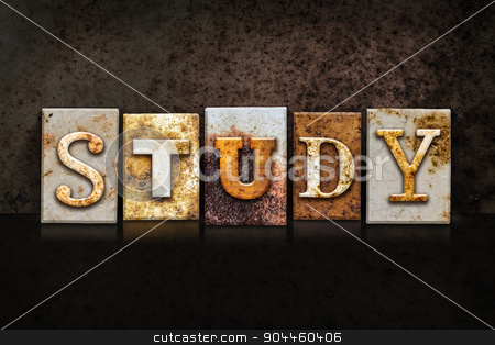 To use this stock image in your creative project, please select the size you need over to the right and click the "Add to Cart" button.
Your downloaded image will come with the Cutcaster watermark removed so don’t worry about the watermark you see on this page. Study Letterpress Concept on Dark Background stock photo, The word