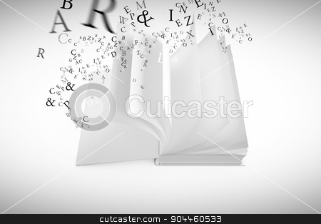 To use this stock image in your creative project, please select the size you need over to the right and click the "Add to Cart" button.
Your downloaded image will come with the Cutcaster watermark removed so don’t worry about the watermark you see on this page. Composite image of letters stock photo, letters against open book by Wavebreak Media