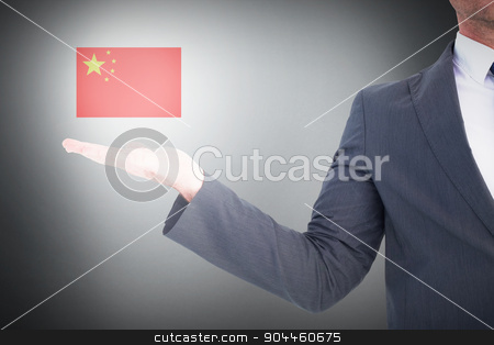 To use this stock image in your creative project, please select the size you need over to the right and click the "Add to Cart" button.
Your downloaded image will come with the Cutcaster watermark removed so don’t worry about the watermark you see on this page. Composite image of businessman with his hand out stock photo, Businessman with his hand out against grey background by Wavebreak Media