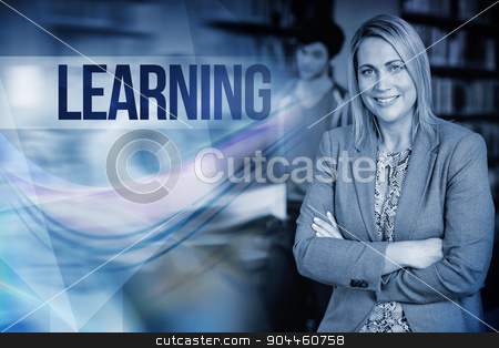 To use this stock image in your creative project, please select the size you need over to the right and click the "Add to Cart" button.
Your downloaded image will come with the Cutcaster watermark removed so don’t worry about the watermark you see on this page. Learning against professor looking at camera with arms folded stock photo, The word learning against professor looking at camera with arms folded by Wavebreak Media