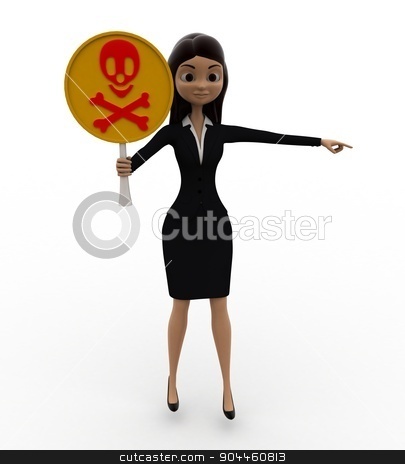To use this stock image in your creative project, please select the size you need over to the right and click the "Add to Cart" button.
Your downloaded image will come with the Cutcaster watermark removed so don’t worry about the watermark you see on this page. 3d woman holding danger symbol in hand concept stock photo, 3d woman holding danger symbol in hand concept on white background, front angle view by 3dlabs