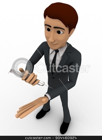 To use this stock image in your creative project, please select the size you need over to the right and click the "Add to Cart" button.
Your downloaded image will come with the Cutcaster watermark removed so don’t worry about the watermark you see on this page. 3d man giving injection to himself concept stock photo, 3d man giving injection to himself concept on white background, top angle view by 3dlabs