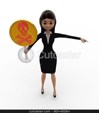 To use this stock image in your creative project, please select the size you need over to the right and click the "Add to Cart" button.
Your downloaded image will come with the Cutcaster watermark removed so don’t worry about the watermark you see on this page. 3d woman holding danger symbol in hand concept stock photo, 3d woman holding danger symbol in hand concept on white background, top angle view by 3dlabs