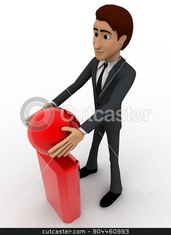 To use this stock image in your creative project, please select the size you need over to the right and click the "Add to Cart" button.
Your downloaded image will come with the Cutcaster watermark removed so don’t worry about the watermark you see on this page. 3d man with exclamation mark concept stock photo, 3d man with exclamation mark concept on white background, top angle view by 3dlabs