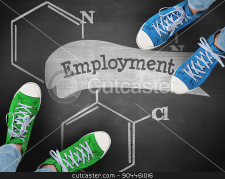 To use this stock image in your creative project, please select the size you need over to the right and click the "Add to Cart" button.
Your downloaded image will come with the Cutcaster watermark removed so don’t worry about the watermark you see on this page. Employment against black background stock photo, The word employment and casual shoes against black background by Wavebreak Media