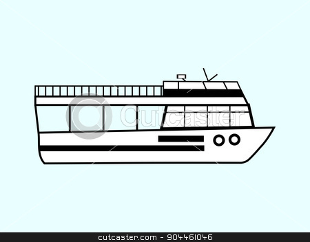 To use this stock image in your creative project, please select the size you need over to the right and click the "Add to Cart" button.
Your downloaded image will come with the Cutcaster watermark removed so don’t worry about the watermark you see on this page. Tourist boat stock vector clipart, Tourist ship boat water retro cruise travel transport by kozyrevaelena