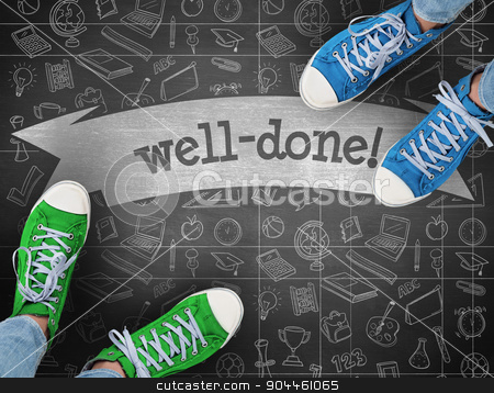 To use this stock image in your creative project, please select the size you need over to the right and click the "Add to Cart" button.
Your downloaded image will come with the Cutcaster watermark removed so don’t worry about the watermark you see on this page. Well-done! against black background stock photo, The word well-done! and casual shoes against black background by Wavebreak Media