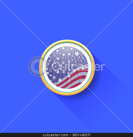To use this stock image in your creative project, please select the size you need over to the right and click the "Add to Cart" button.
Your downloaded image will come with the Cutcaster watermark removed so don’t worry about the watermark you see on this page. American Icon stock vector clipart, American Icon Isolated on Blue Background. Long Shadow. by valeo5