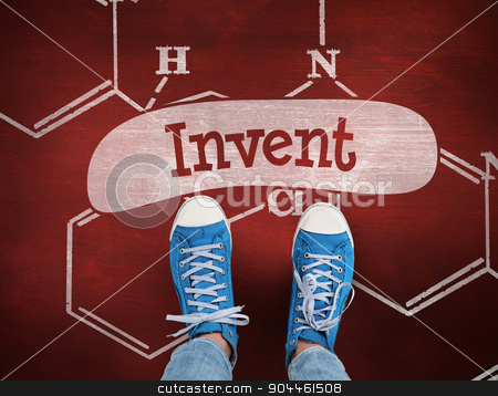 To use this stock image in your creative project, please select the size you need over to the right and click the "Add to Cart" button.
Your downloaded image will come with the Cutcaster watermark removed so don’t worry about the watermark you see on this page. Invent against desk stock photo, The word invent and casual shoes against desk by Wavebreak Media