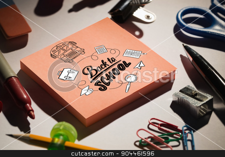 To use this stock image in your creative project, please select the size you need over to the right and click the "Add to Cart" button.
Your downloaded image will come with the Cutcaster watermark removed so don’t worry about the watermark you see on this page. Composite image of back to school stock photo, back to school against students table with school supplies by Wavebreak Media
