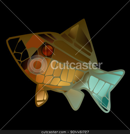 To use this stock image in your creative project, please select the size you need over to the right and click the "Add to Cart" button.
Your downloaded image will come with the Cutcaster watermark removed so don’t worry about the watermark you see on this page. stained glass mosaic gold bright colorful marine fish stock vector clipart, stained glass mosaic to any surface with gold bright colorful marine fish by BELL1313