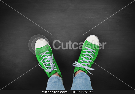 To use this stock image in your creative project, please select the size you need over to the right and click the "Add to Cart" button.
Your downloaded image will come with the Cutcaster watermark removed so don’t worry about the watermark you see on this page. Composite image of casual shoes stock photo, Casual shoes against black background by Wavebreak Media