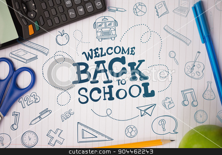 To use this stock image in your creative project, please select the size you need over to the right and click the "Add to Cart" button.
Your downloaded image will come with the Cutcaster watermark removed so don’t worry about the watermark you see on this page. Composite image of back to school stock photo, back to school against students table with school supplies by Wavebreak Media