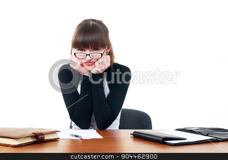 To use this stock image in your creative project, please select the size you need over to the right and click the "Add to Cart" button.
Your downloaded image will come with the Cutcaster watermark removed so don’t worry about the watermark you see on this page. Portrait of businesswoman with organizer stock photo, Attractive businesswoman in office with personal organizer by Aikon