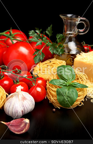 To use this stock image in your creative project, please select the size you need over to the right and click the "Add to Cart" button.
Your downloaded image will come with the Cutcaster watermark removed so don’t worry about the watermark you see on this page. Round balls of pasta with cheese, tomatoes,basil,olive oil on black stock photo, Round balls of pasta with tomatoes,basil,olive oil on black background by Tadeusz Wejkszo