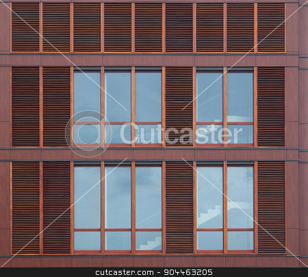 To use this stock image in your creative project, please select the size you need over to the right and click the "Add to Cart" button.
Your downloaded image will come with the Cutcaster watermark removed so don’t worry about the watermark you see on this page. modern house facade stock photo, detail of a modern house facade with windows by prill