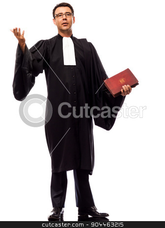 To use this stock image in your creative project, please select the size you need over to the right and click the "Add to Cart" button.
Your downloaded image will come with the Cutcaster watermark removed so don’t worry about the watermark you see on this page. lawyer man pleading stock photo, one lawyer man pleading in studio isolated on white background by Ishadow