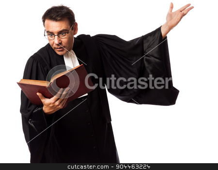 To use this stock image in your creative project, please select the size you need over to the right and click the "Add to Cart" button.
Your downloaded image will come with the Cutcaster watermark removed so don’t worry about the watermark you see on this page. lawyer man pleading stock photo, one lawyer man in studio isolated on white background by Ishadow