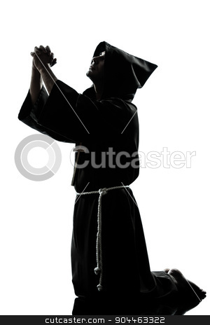 To use this stock image in your creative project, please select the size you need over to the right and click the "Add to Cart" button.
Your downloaded image will come with the Cutcaster watermark removed so don’t worry about the watermark you see on this page. man monk priest silhouette praying stock photo, one man priest praying silhouette in studio isolated on white background by Ishadow
