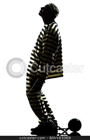 To use this stock image in your creative project, please select the size you need over to the right and click the "Add to Cart" button.
Your downloaded image will come with the Cutcaster watermark removed so don’t worry about the watermark you see on this page. man prisoner criminal with chain ball silhouette stock photo, one man prisoner criminal with chain ball silhouette in studio isolated on white background by Ishadow