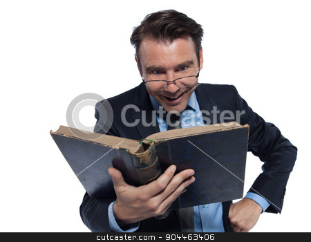 To use this stock image in your creative project, please select the size you need over to the right and click the "Add to Cart" button.
Your downloaded image will come with the Cutcaster watermark removed so don’t worry about the watermark you see on this page. man professsor teacher teaching reading ancient book stock photo, one man professor teacher teaching reading an ancient book isolated studio on white background by Ishadow