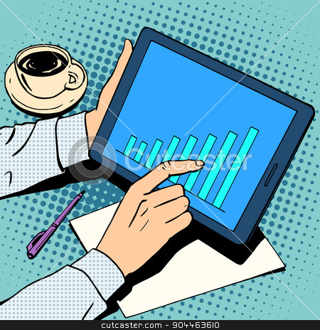 To use this stock image in your creative project, please select the size you need over to the right and click the "Add to Cart" button.
Your downloaded image will come with the Cutcaster watermark removed so don’t worry about the watermark you see on this page. business concept businessman schedule growth tablet lunch stock vector clipart, business concept businessman schedule growth tablet lunch retro style pop art by studiostoks