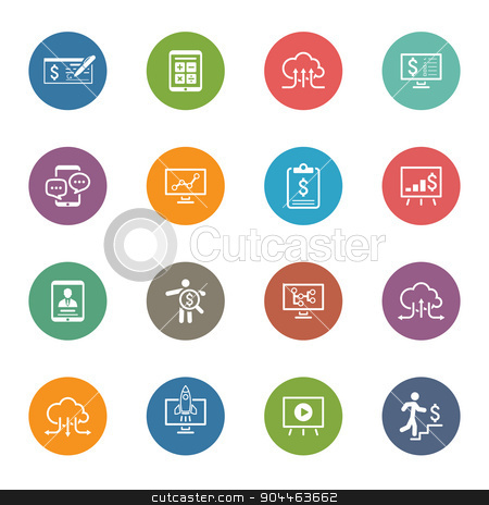 To use this stock image in your creative project, please select the size you need over to the right and click the "Add to Cart" button.
Your downloaded image will come with the Cutcaster watermark removed so don’t worry about the watermark you see on this page. Business & Money Icons Set. Flat Design. stock vector clipart, Business & Money Icons Set. Flat Design. Isolated. by Vadym Nechyporenko