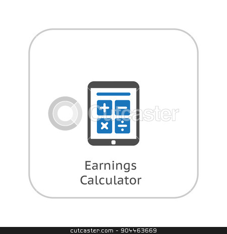 To use this stock image in your creative project, please select the size you need over to the right and click the "Add to Cart" button.
Your downloaded image will come with the Cutcaster watermark removed so don’t worry about the watermark you see on this page. Earnings Calculator, Business Icon. Flat Design. stock vector clipart, Earnings Calculator, Business Icon. Flat Design. Isolated. by Vadym Nechyporenko