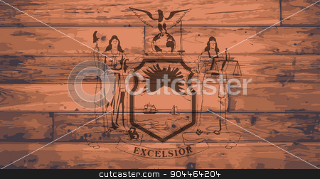To use this stock image in your creative project, please select the size you need over to the right and click the "Add to Cart" button.
Your downloaded image will come with the Cutcaster watermark removed so don’t worry about the watermark you see on this page. New York State Flag Brand stock vector clipart, New York State Flag branded onto wooden planks by Kotto