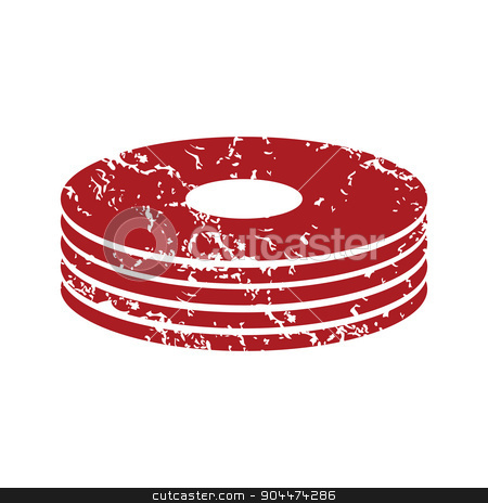 To use this stock image in your creative project, please select the size you need over to the right and click the "Add to Cart" button.
Your downloaded image will come with the Cutcaster watermark removed so don’t worry about the watermark you see on this page. Red grunge disk logo stock vector clipart, Red grunge disk logo on a white background. Vector illustration by ylivdesign