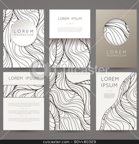 To use this stock image in your creative project, please select the size you need over to the right and click the "Add to Cart" button.
Your downloaded image will come with the Cutcaster watermark removed so don’t worry about the watermark you see on this page. Set of vector design templates. Brochures in random colorful style. Vintage frames and backgrounds. Black and White. stock vector clipart, Set of vector design templates. Brochures in random colorful style. Vintage frames and backgrounds. Black and White. by Drekhann