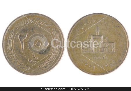To use this stock image in your creative project, please select the size you need over to the right and click the "Add to Cart" button.
Your downloaded image will come with the Cutcaster watermark removed so don’t worry about the watermark you see on this page. Iran coin stock photo, Front and Back view of a Iran coin on a white background by Homydesign