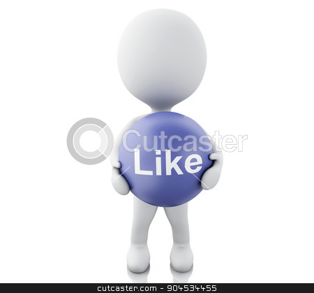 To use this stock image in your creative project, please select the size you need over to the right and click the "Add to Cart" button.
Your downloaded image will come with the Cutcaster watermark removed so don’t worry about the watermark you see on this page. 3d White people with Like symbol stock photo, 3d renderer image. White people with Like symbol. Social media concept. Isolated white background by nicolas menijes