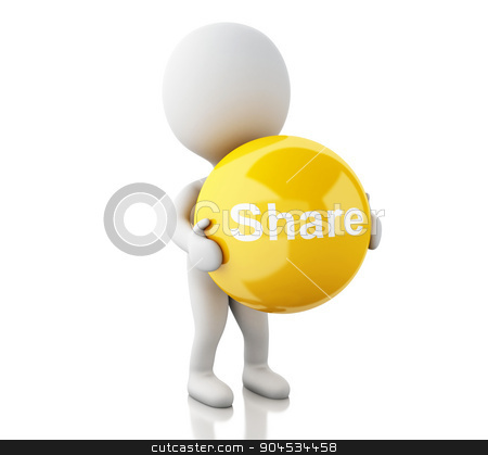 To use this stock image in your creative project, please select the size you need over to the right and click the "Add to Cart" button.
Your downloaded image will come with the Cutcaster watermark removed so don’t worry about the watermark you see on this page. 3d White people with share symbol stock photo, 3d renderer image. White people with share symbol. Social media concept. Isolated white background by nicolas menijes