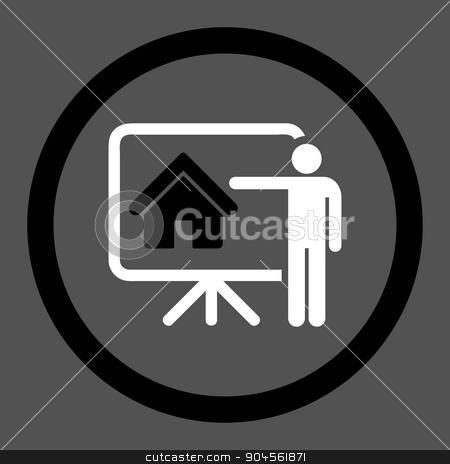 To use this stock image in your creative project, please select the size you need over to the right and click the "Add to Cart" button.
Your downloaded image will come with the Cutcaster watermark removed so don’t worry about the watermark you see on this page. Realtor flat black and white colors rounded glyph icon stock photo, Realtor glyph icon. This rounded flat symbol is drawn with black and white colors on a gray background. by ahasoft