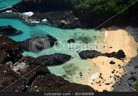 To use this stock image in your creative project, please select the size you need over to the right and click the "Add to Cart" button.
Your downloaded image will come with the Cutcaster watermark removed so don’t worry about the watermark you see on this page. Crystalline sea beach in Fernando de Noronha,Brazil stock photo, Crystalline sea beach in Fernando de Noronha,Brazil by Elder Vieira Salles