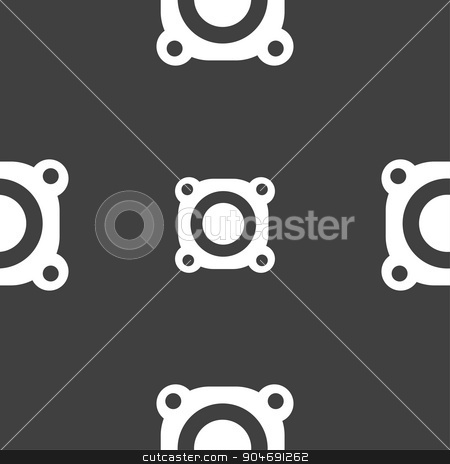 To use this stock image in your creative project, please select the size you need over to the right and click the "Add to Cart" button.
Your downloaded image will come with the Cutcaster watermark removed so don’t worry about the watermark you see on this page. Speaker volume sign icon. Sound symbol. Seamless pattern on a gray background. Vector stock vector clipart, Speaker volume sign icon. Sound symbol. Seamless pattern on a gray background. Vector illustration by Serhii