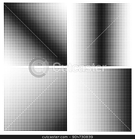 To use this stock image in your creative project, please select the size you need over to the right and click the "Add to Cart" button.
Your downloaded image will come with the Cutcaster watermark removed so don’t worry about the watermark you see on this page. Set of 4 halftones. Vector illustration stock vector clipart, Set of 4 halftones. Vector illustration. Diagonal halftone in square shape by T-flex