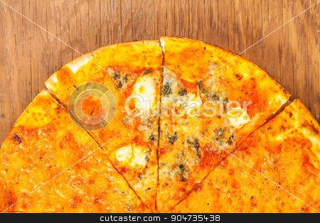 To use this stock image in your creative project, please select the size you need over to the right and click the "Add to Cart" button.
Your downloaded image will come with the Cutcaster watermark removed so don’t worry about the watermark you see on this page. hot pizza four cheese stock photo, hot pizza four cheese on a wooden background by MegaArt