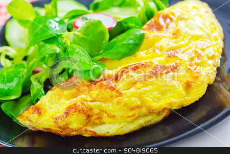 To use this stock image in your creative project, please select the size you need over to the right and click the "Add to Cart" button.
Your downloaded image will come with the Cutcaster watermark removed so don’t worry about the watermark you see on this page. omelette with salad stock photo, omelette with salad by tycoon