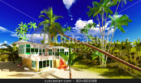 To use this stock image in your creative project, please select the size you need over to the right and click the "Add to Cart" button.
Your downloaded image will come with the Cutcaster watermark removed so don’t worry about the watermark you see on this page. Beach resort in tropical country stock photo, Beach resort in the tropical country by Dariusz Miszkiel