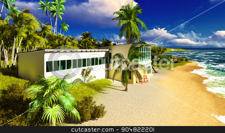 To use this stock image in your creative project, please select the size you need over to the right and click the "Add to Cart" button.
Your downloaded image will come with the Cutcaster watermark removed so don’t worry about the watermark you see on this page. Beach resort in tropical country stock photo, Beach resort in the tropical country by Dariusz Miszkiel