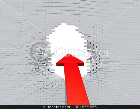 To use this stock image in your creative project, please select the size you need over to the right and click the "Add to Cart" button.
Your downloaded image will come with the Cutcaster watermark removed so don’t worry about the watermark you see on this page. Wall crash arrow with hole stock photo, Wall crash arrow with white hole and bricks by cherezoff